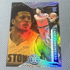 2021-22 Panini Illusions CADE CUNNINGHAM Orange Parallel Rookie RC #151 Pistons
