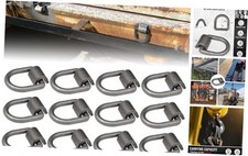 1/2" Heavy Duty Weld-On Forged D Ring with Welding Clips, 12Pcs Trailer Tie