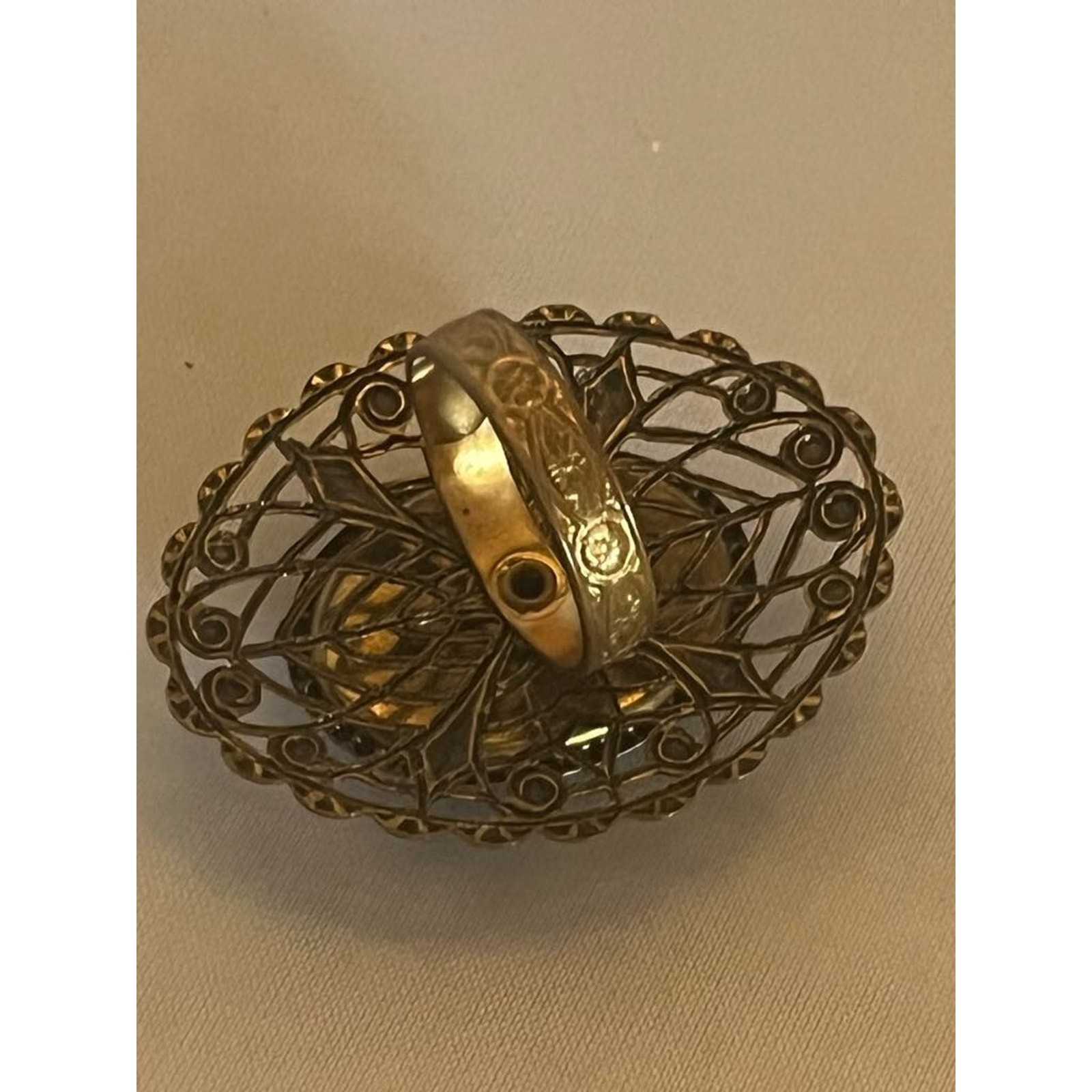 C1940s Adjustable Statement Ring 1.75" - image 3