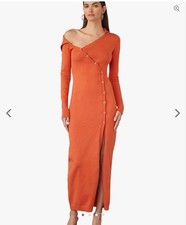 Women's ATOIR Orange The Percydress Long Sleeve Maxi Dress S