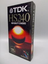 TDK HS, VHS Video Cassette, 240 Min/4 Hrs, OVP/New. #K-487-06