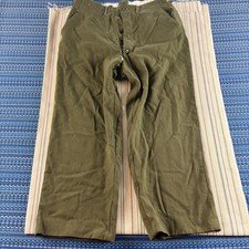 Vintage Military Field Pants Mens Medium Wool Nylon Serge 18oz Button Fly 70s