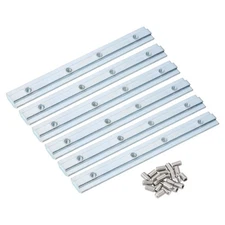 6 Set 4040 Straight Line Connector for 8mm t Slot Aluminum Profile M6 Screws