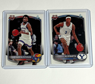 AJ Dybantsa + Darryn Peterson - 2er Lot - Bowman U 1st Bowman - 1st + 2nd Pick