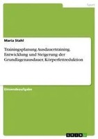 Trainingsplanung Ausdauertraining. Entwicklung Und Steigerung Der...