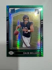 2024 Panini Donruss Optic Rookie Card Caleb Williams #201 Green Hyper Prizm (RC)