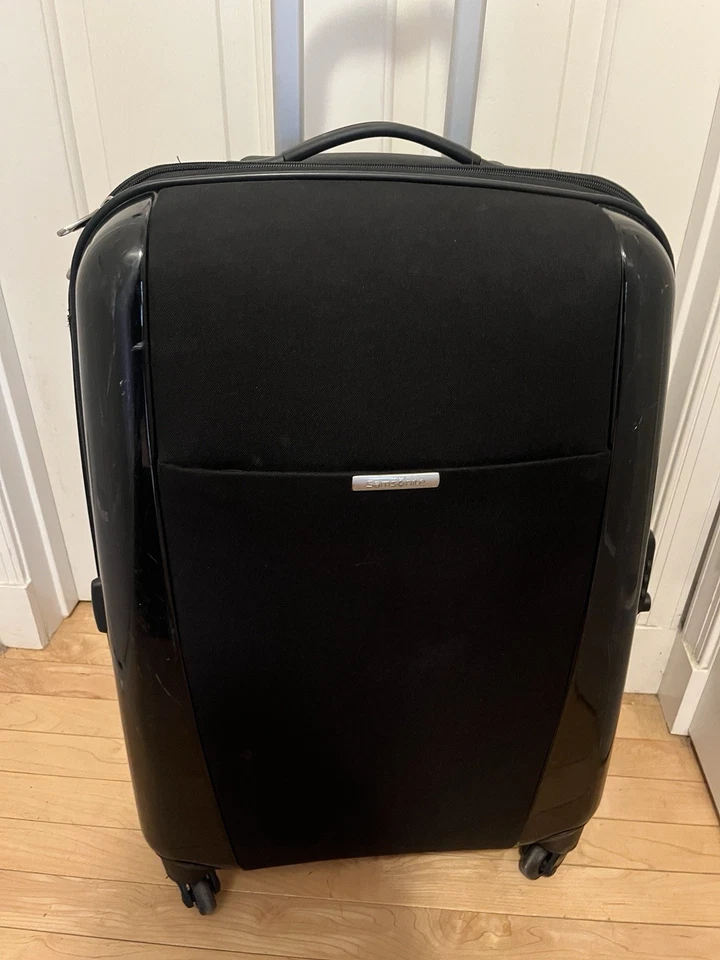 Samsonite Bright Lites Polycarbonite Hybrid Check Spinner luggage Black 27" - Image 2 of 4