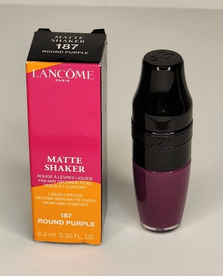 LANCOME MATTE SHAKER 187 ROUND PURPLE liquid lipstick limited full size New
