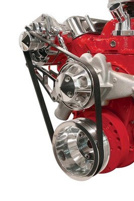 Billet Specialties Pulley Serpentine Conversion Alum. Polished Chevy BB FM3210PC