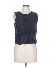 Monoprix femme Women Blue Sleeveless Blouse 42 eur