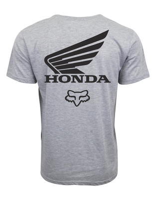 #ad HONDA MOTOR SPORT RACING COLAB GRAPHIC T SHIRT GRAY $14.99