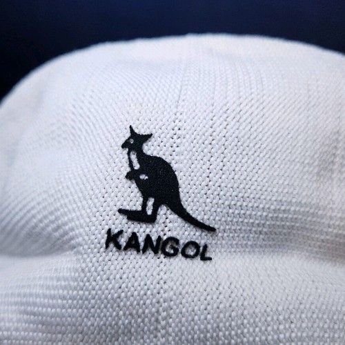 Deadstock Tropic Air White Kangol Beret Hat/Kangol Flat Cap New - Picture 2 of 7