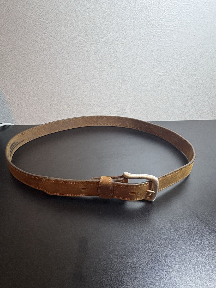 Silver Creek Brown Leather Belt Mens Classic Belt Silver Creek Brown Leather 53717 main image 3