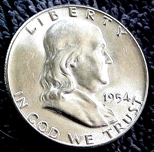 1954 FRANKLIN HALF DOLLAR......GEM BU......MIN. BID .01 & NO RESERVE!