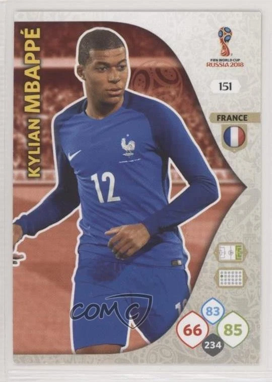 STICKER PANINI FIERS D'ETRE BLEUS RUSSIA 2018 KYLIAN MBAPPE PSG # 47