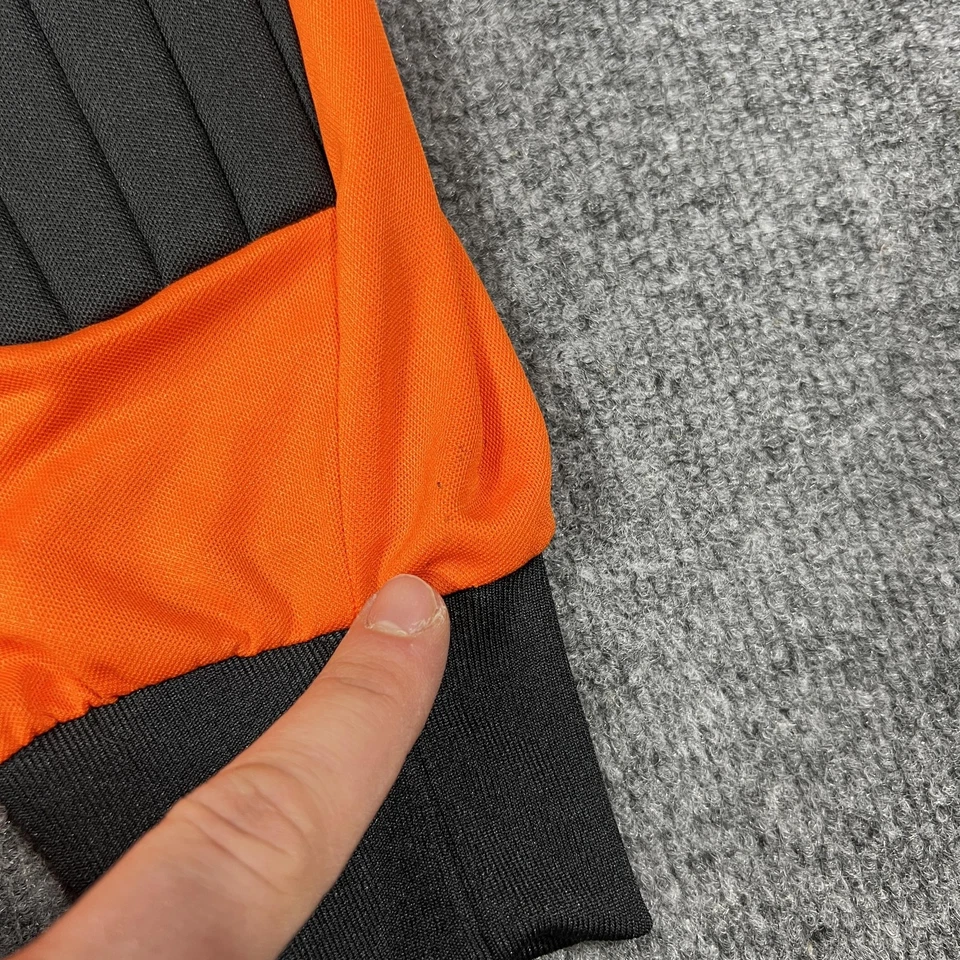 Adidas Goalkeeper Jersey Mens XL Orange Black Climalite Long Sleeve Soccer - Image 4 of 4