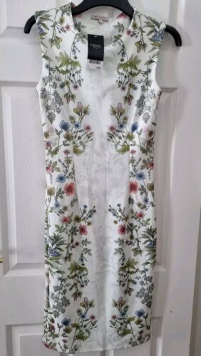 Next Dress Size 8 Multi Floral Sleeveless Wedding Guest Occasion New BNWT  - Picture 1 of 10