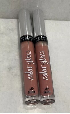 2 Victoria's Secret Color Gloss Lip Shine - Peek-A-Boo - 0.11 oz Sealed