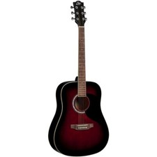 Eko Ranger 6 Red Sunburst Acoustic Guitar Dreadnought 06216220