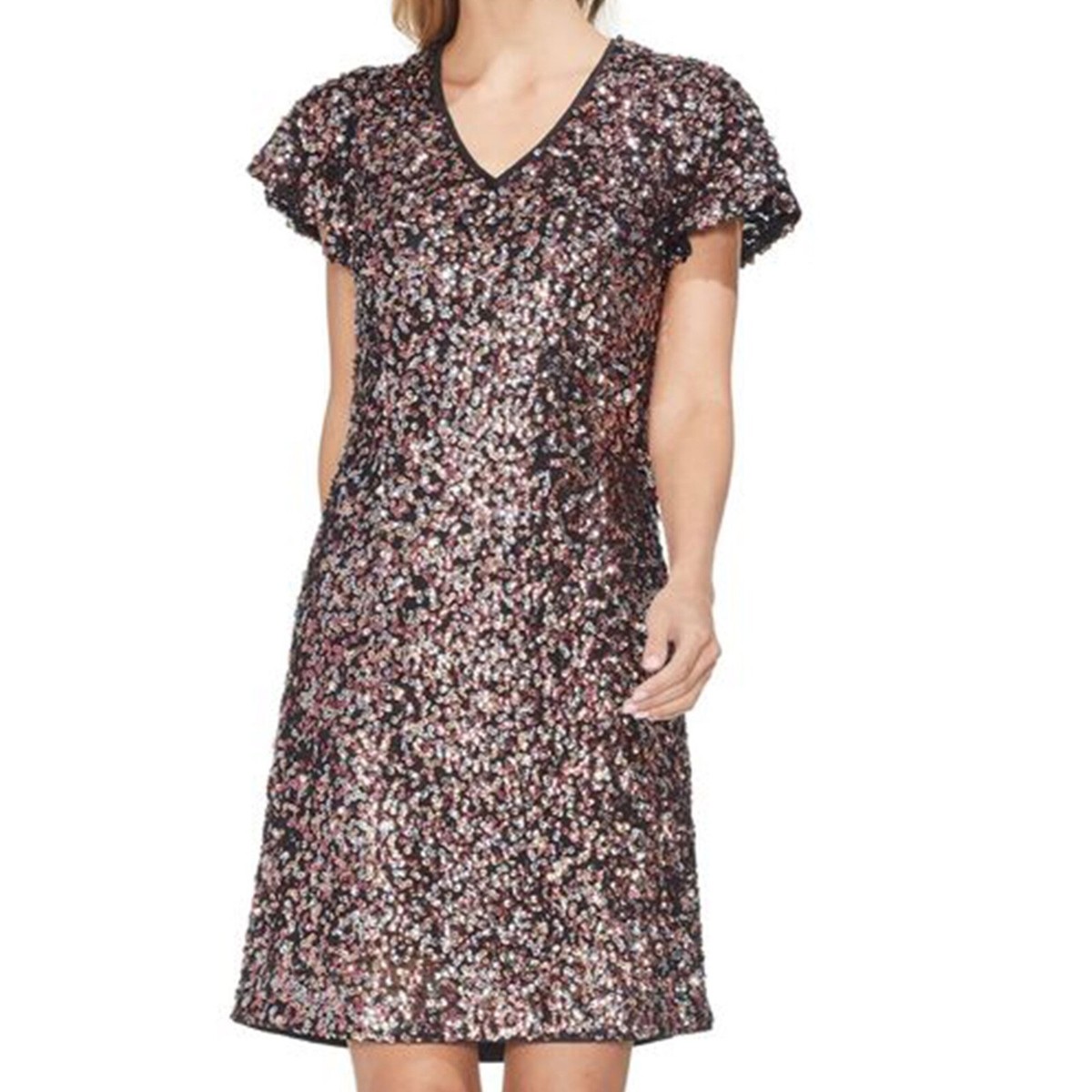 vince camuto sequin stripe dress Vince Camuto Sequin Stripe Sheath Dress In Sequin Print - 25% Off