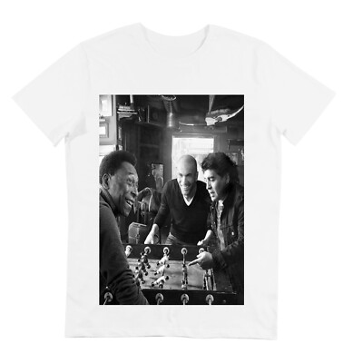 T-shirt Zinedine Zidane Homme – Coton Blanc, Manches Courtes, Taille M, Neuf Avec étiquettes