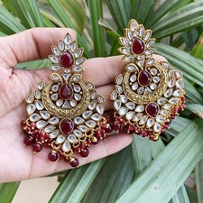 Indian Ethnic Traditional Ruby Earrings Bridal/Bridesmaid Wedding Jewelry