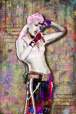 GWEN STEFANI of NO DOUBT 8x12in Poster Gwen Stefani No Doubt Tribute Free Ship