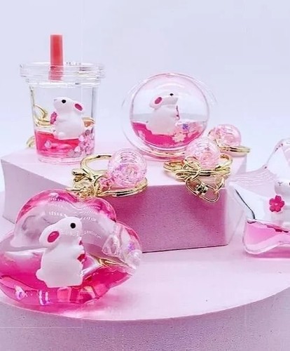 Unicorn Bubble Boba Milk Tea Keychain Moving Liquid Purse Charm tiktok keychain - Picture 2 of 29