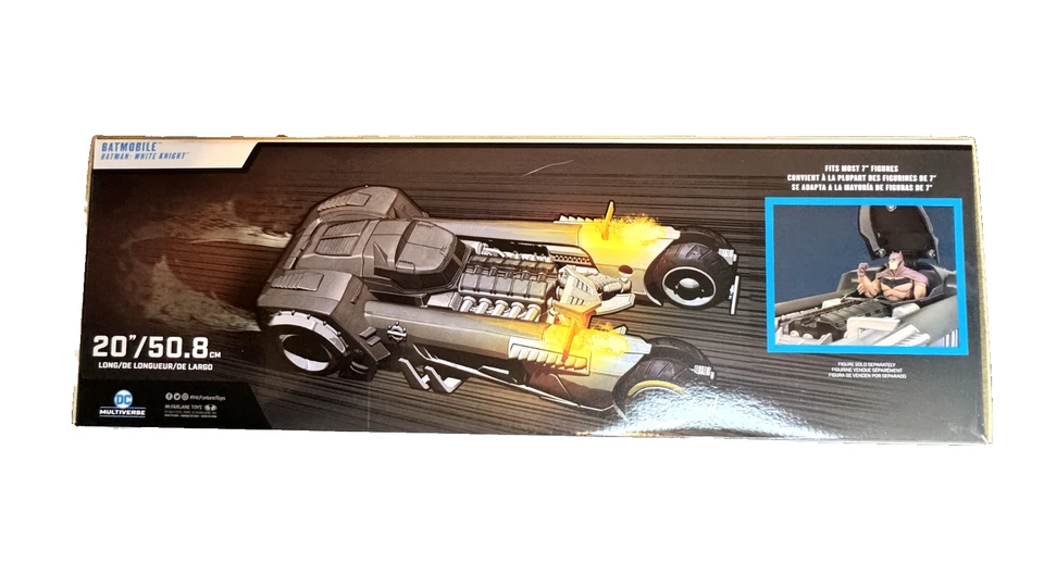 SDCC 2024 McFarlane DC Multiverso Caballero Blanco Batimóvil Dorado ¡500 PIEZAS! Foto 2 de 4