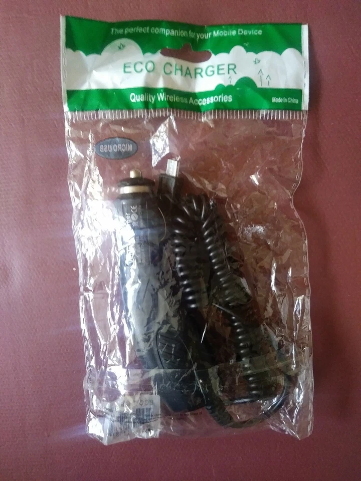 🌹CARGADOR ECOLÓGICO Cargador Micro USB Vehículo Para Micro USB Teléfono Tableta eReader🌹 Foto 2 de 2