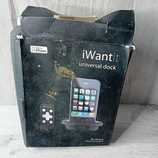 IPONE 3 GS I WANT UNIVERSAL DOCK & REMOTE - NEW DAMAGED BOX