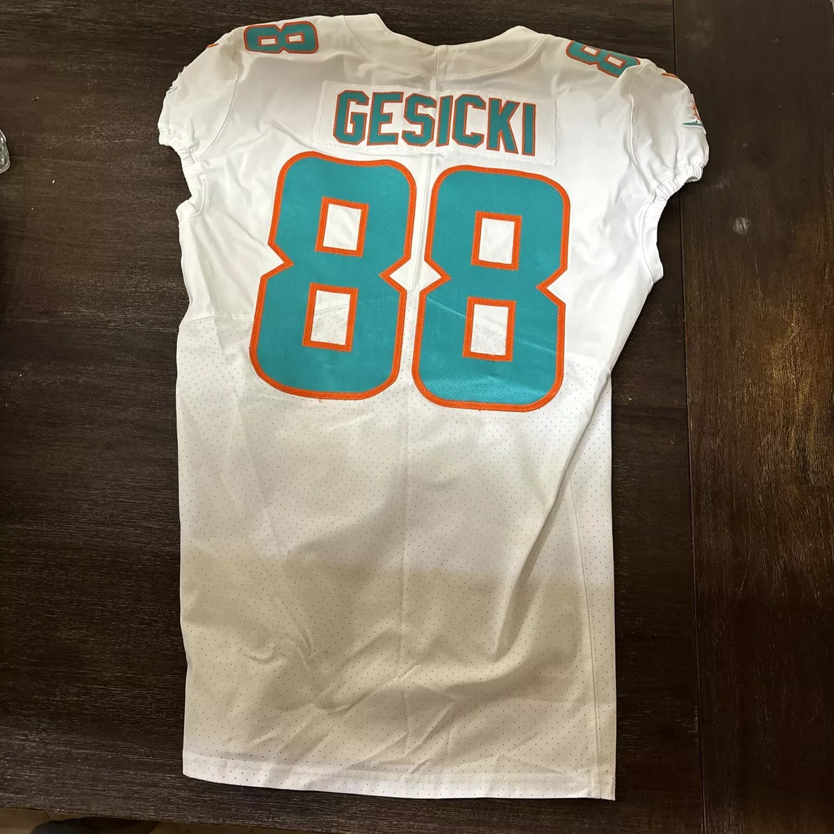 Nike Miami Dolphins No88 Mike Gesicki Olive/Gold Youth Stitched NFL Limited 2017 Salute to Service Jersey