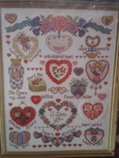 Heart Collage, Design Works, counted Cross Stitch Kit