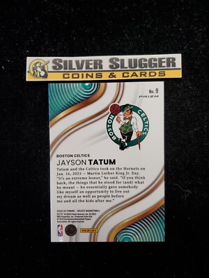 2022-23 Jayson Tatum Panini Select Unstoppable Silver Prizm #9 