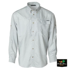 NEW BANDED ON-THE-LINE PERFORMANCE FISHING SHIRT - GRAPHITE PLAID