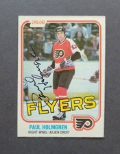 Paul Holmgren signed Philadelphia Flyers 1981-82 Opee-Chee Hockey Card