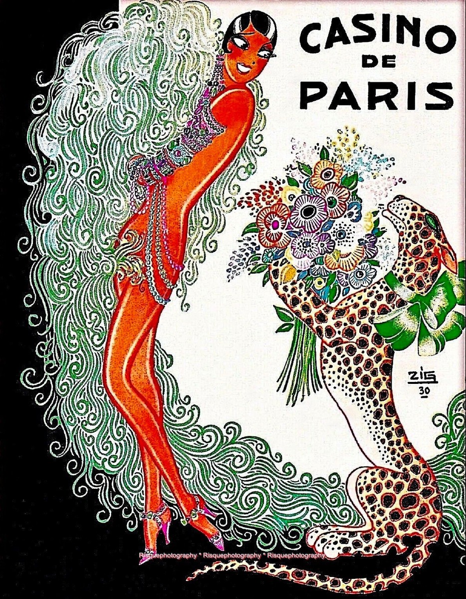 Josephine Baker Casino de Paris Poster 8.5x11