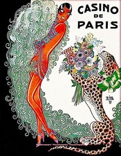 Josephine Baker Casino de Paris Poster 8.5x11" Photo Print Singer Dancer, Gaudin