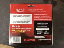 Swhacker Levi Morgan 125 Grain Mechanical Broadhead - Blue