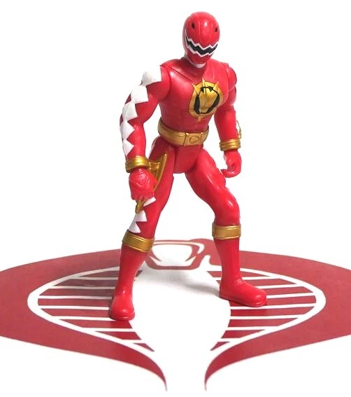 Power Rangers Action Figure DINO THUNDER Red Ranger 3 inch Figure