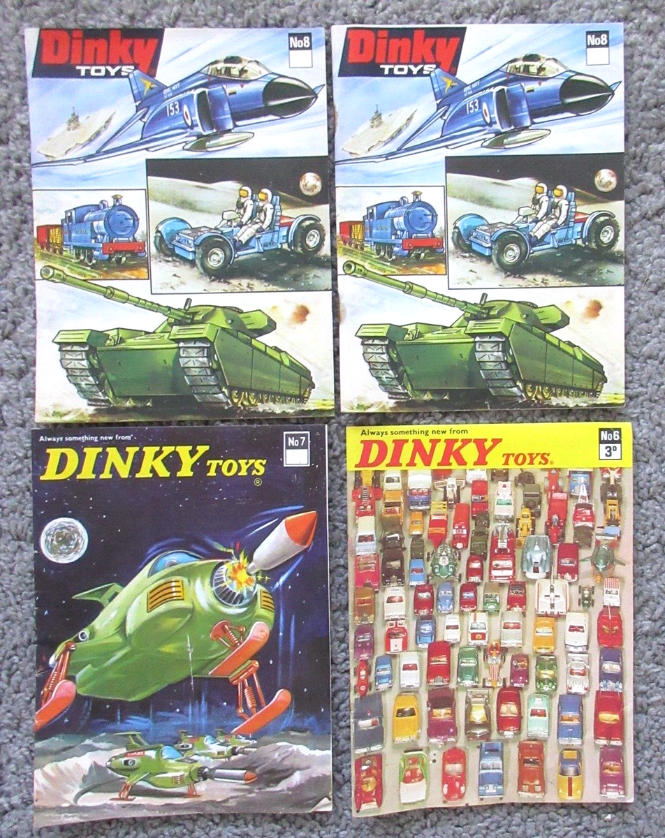 VTG LOT 1970 1971 72 DINKY TOY CATALOG #6 #7 #8 BOOKLET + RARE