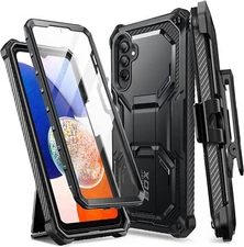 i-Blason Armorbox For Samsung Galaxy A14, with Belt-Clip&Stand Case Screen Cover