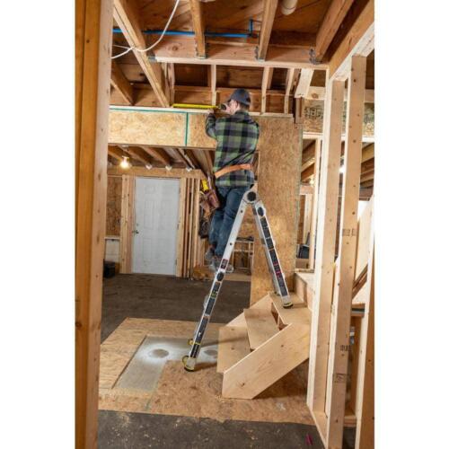 Gorilla Ladders 14-Ft Adjustable+Foldable+Telescoping+375Lb Load Capacity+Wheels - Picture 4 of 12