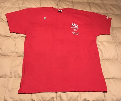NEW Rio 2016 Olympics Coca Cola Wolrd Wide Partners T Shirt Size X Large 