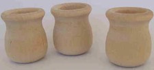 50 Pieces Wood Candle Cup Beanpot Style 1-3/8" x 1-9/16 QUANTITY 50