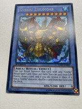 Yugioh Misprint Gishki Zielgigas 1st Edition Secret Rare HA07-EN057 LP