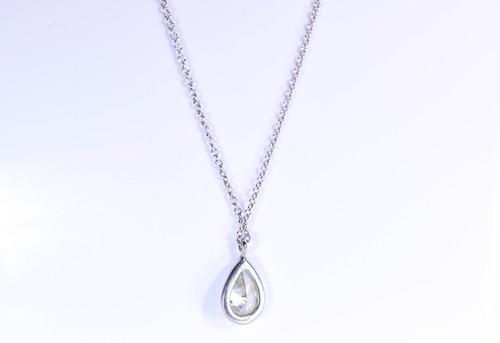 Tiffany & Co. 1 ct Solitär Diamant Anhänger Halskette Platin UVP 17600€ - Bild 3 von 5