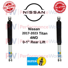Bilstein B8 5100 Shock Absorbers Pair 0-1 Rear Lift For 17-23 Nissan Titan 4wd