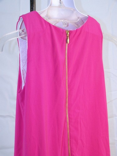 New Young Girl Laundry By Segal Los Angeles Dress Pink Sleeveless size 14 Large - Picture 6 of 10