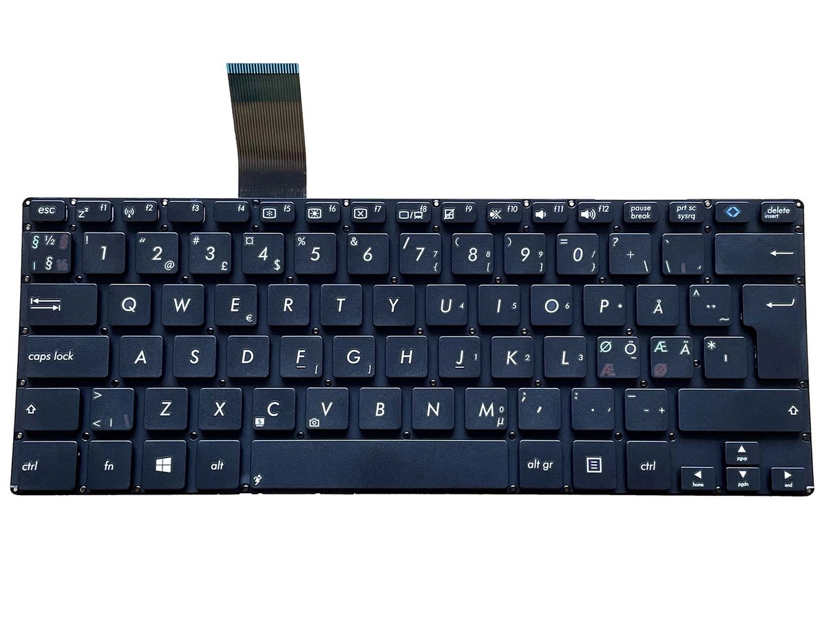 Nordic Swedish Danish Norwegian Finnish Keyboard for Asus Vivobook